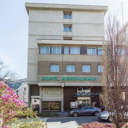 Hotel Du Rhone سيون المظهر الخارجي الصورة