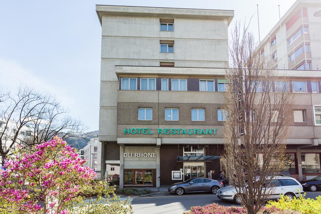 Hotel Du Rhone سيون المظهر الخارجي الصورة