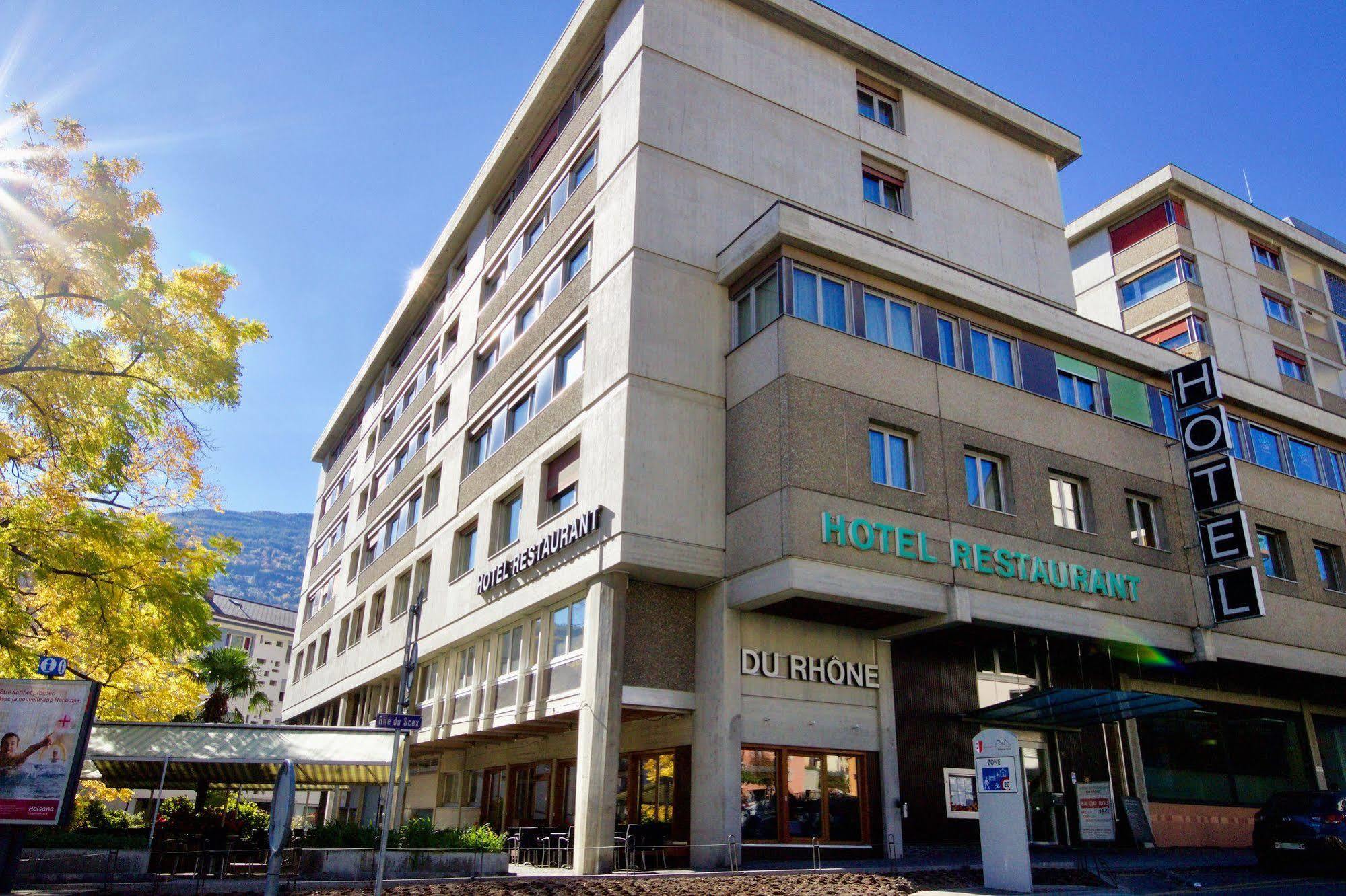 Hotel Du Rhone سيون المظهر الخارجي الصورة